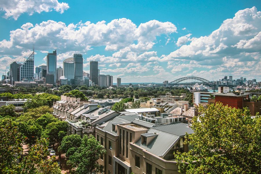 Australian city skyline